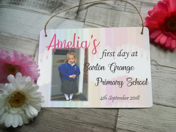 first day of school hanging sign