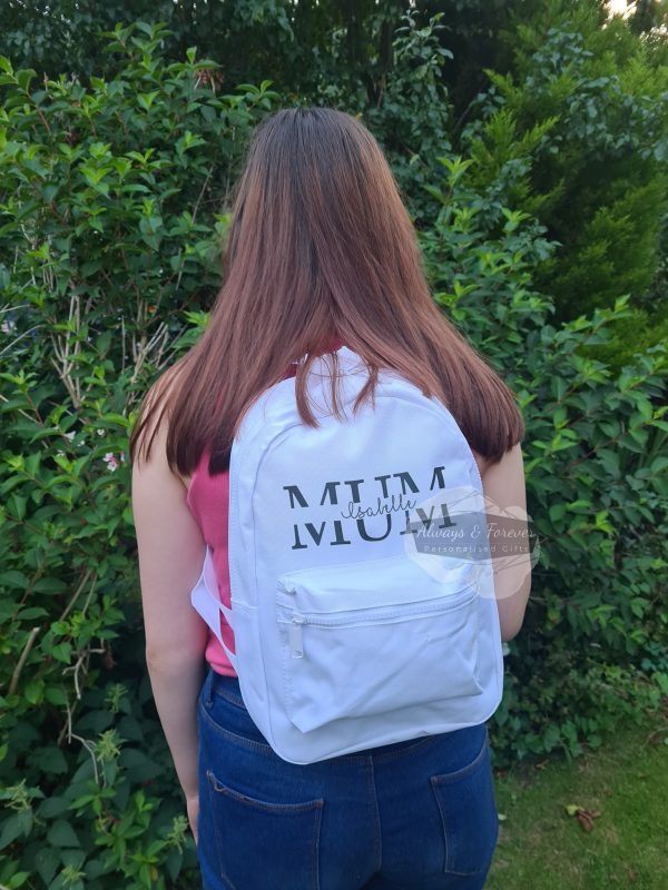 Mum & Child Names Mini Backpack