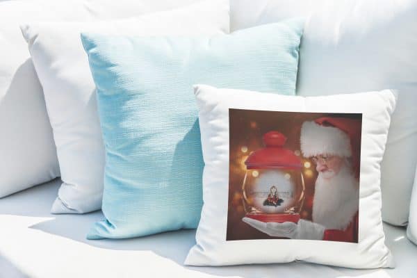 Personalised Santa Lantern Cushion