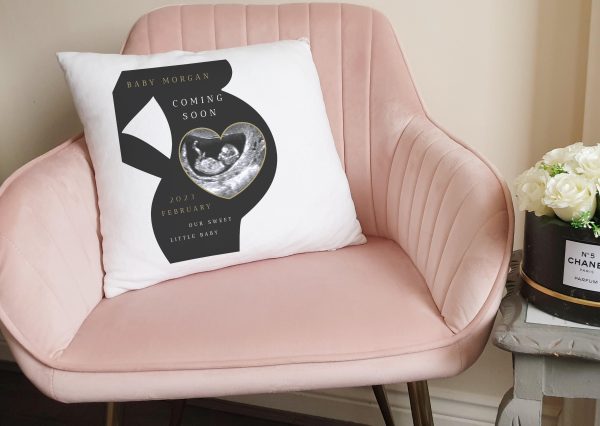 Personalised pregnancy Announcement Scan Cushion