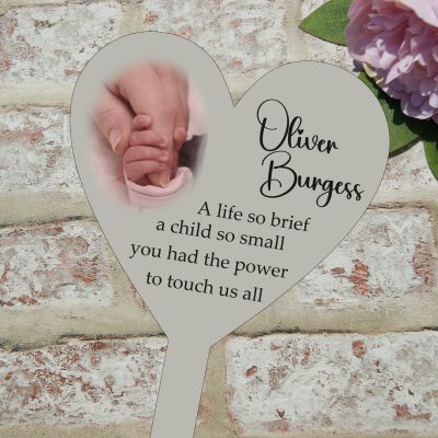 Personalised A Life So Brief Grave/Memorial Marker